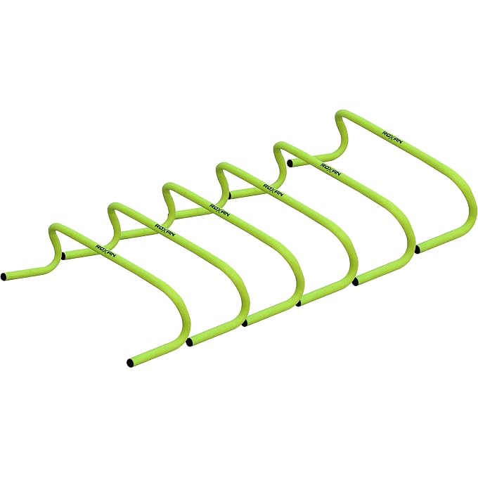 ROXAN STRONG PVC TUBE BUILT AGILITY TRACK AND FIELD HURDLES FOR FIELD TRAINING AND SPEED COORDINATION (PARROT GREEN, 9-INCHES) | SET OF 6 PIECE - Image 4