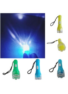 ZOKCY Zokcy Pack of 6 Pcs Mini Small Plastic Torch with Lanyard for KidsPlastic LED Flashlight TorchBeautiful Attractive Good Gift ItemTorch for Kids PlayingEasy for Small Hands to Grip  - Image 1