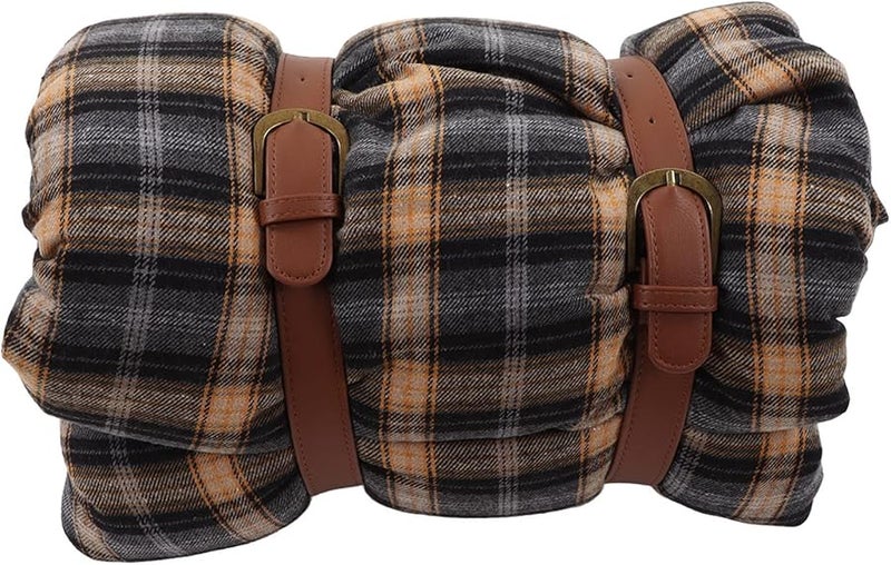 بطانية نزهة مقاومة للماء مع حزام تخزين للتخييم الخارجي والشاطئ والمشي لمسافات طويلة - Image 4