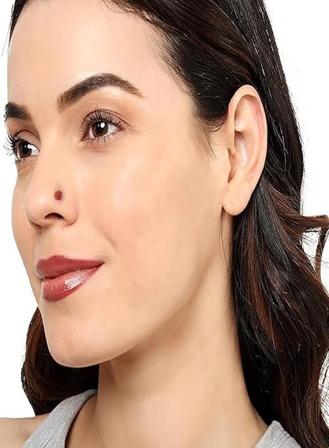 Solidindia Craft Set of 2 Pair Red and Silver Rhinestone No Piercing Magnetic Clip On Non Pierced ears Stud Earrings cum Nose studs for Women and Men Multi-Purpose Jewelry - Image 5