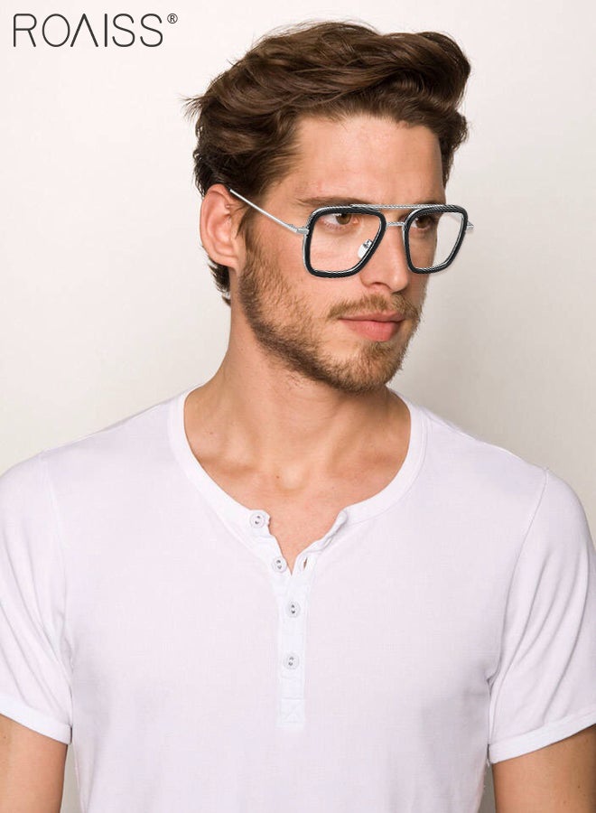 roaiss 3-in-1 Magnetic Polarized Clip-On Sunglasses Set, Blue Light Blocking Glasses with Magnetic Polarized Lens and Magnetic Night Vision Lens, Versatile Eyewear for Men and Women with glasses case - Image 2