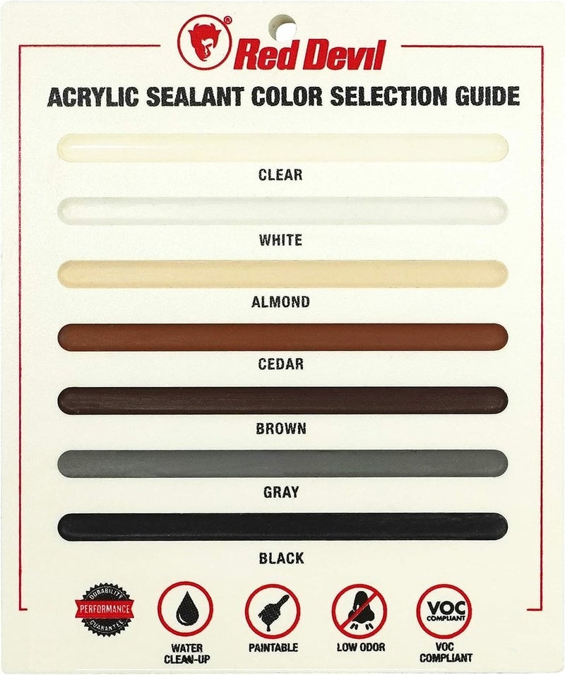 Red Devil 084630 Window & Door Silicon Acrylic Cedar Caulk, 10.1 oz, Pack of 1 - Image 5