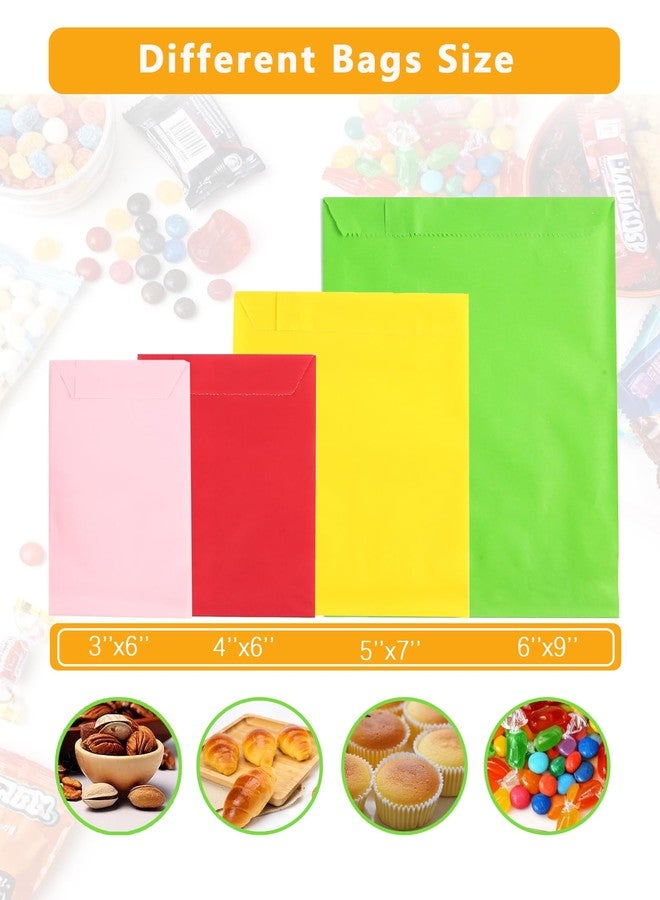 AZOWA Assoted Colors Paper Treat Bags 5x7 Paper Candy Bags for Candy Buffet (150 CT, 5 x 7 IN - Image 3