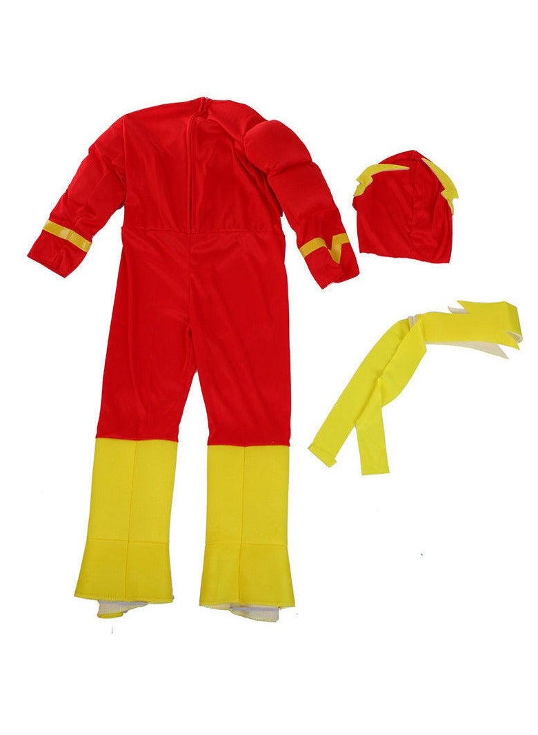 Bluejw Flash Superhero Highly Detailed Breathable Muscle Dress Costume For Kids - Image 3