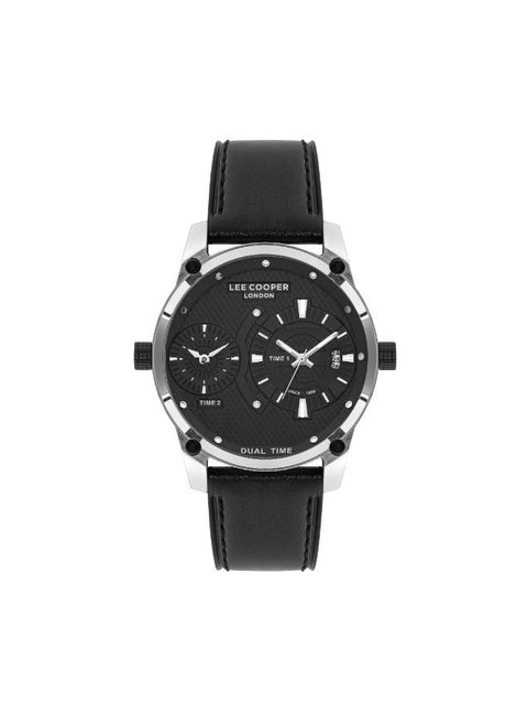 LEE COOPER Men's Multi Function Black Dial Watch - LC07586.351
