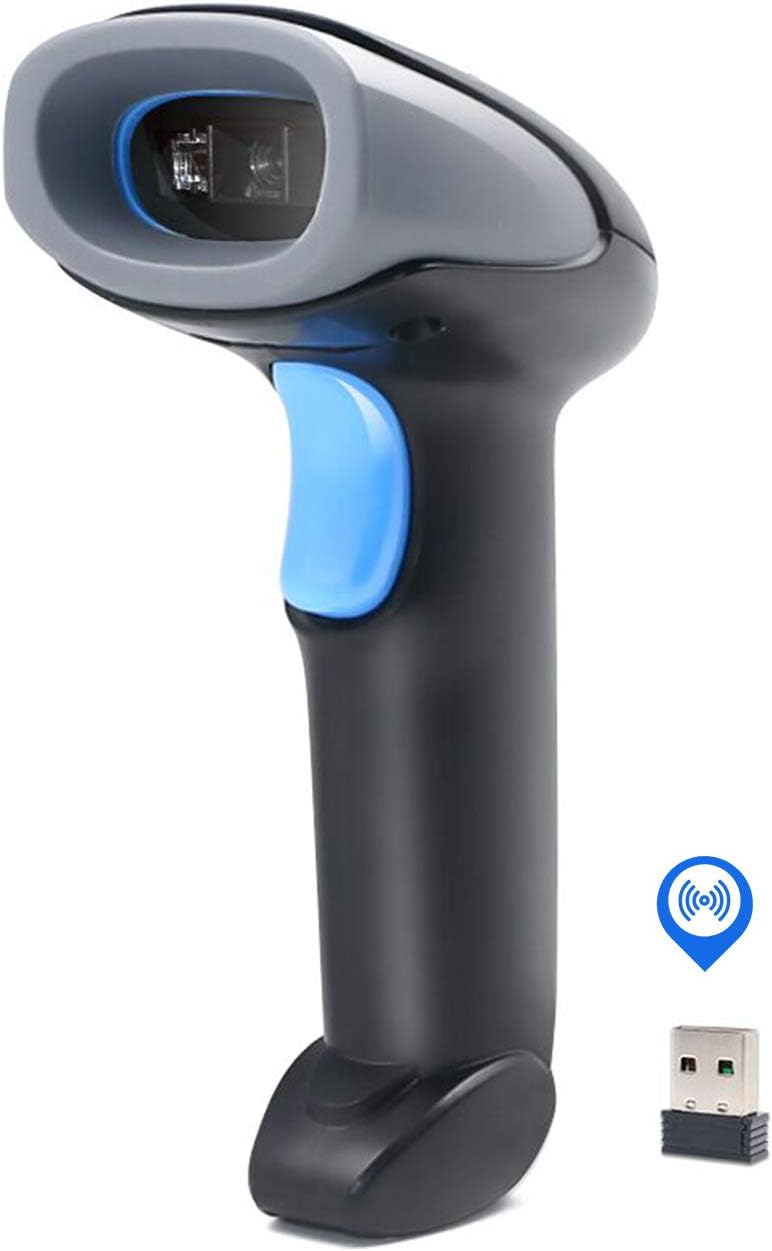Handheld Barcode Scanner 1D/2D/QR Code Reader - 2.4G Wireless & USB Wired - Compatible With Computer System for Supermarket, Retail, Library, Logistics, Warehouse - Image 1