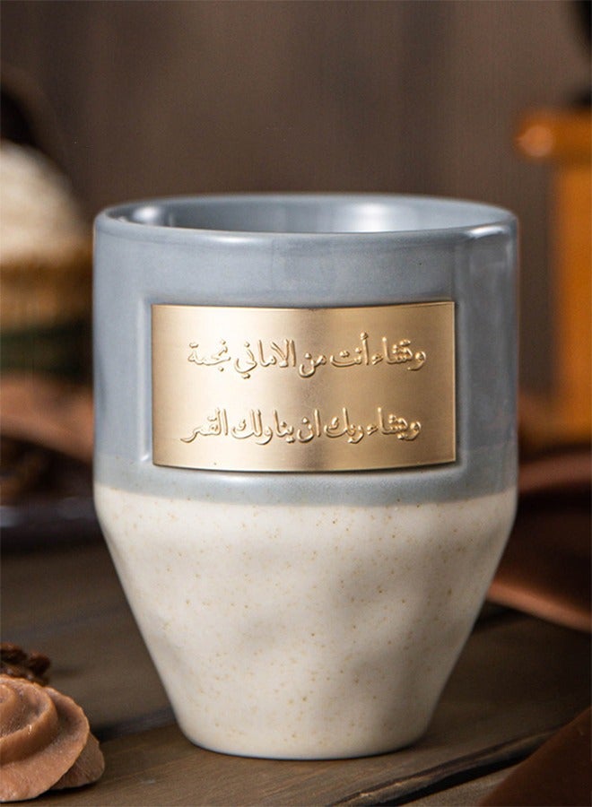 هايدو كأس فنجان القهوة الخزفية المشحوبة بالفن، وكأس فحم الكوك الفردي الخلاق  - Image 1