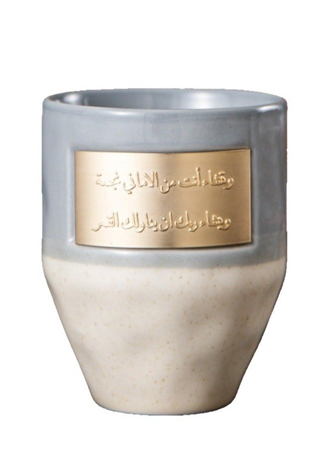 هايدو كأس فنجان القهوة الخزفية المشحوبة بالفن، وكأس فحم الكوك الفردي الخلاق  - Image 4