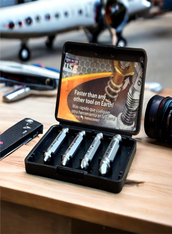 Alden 8440P Pro Grabit Broken Bolt and Damaged Screw Extractor 4 Piece Kit - Made in The USA - Image 5