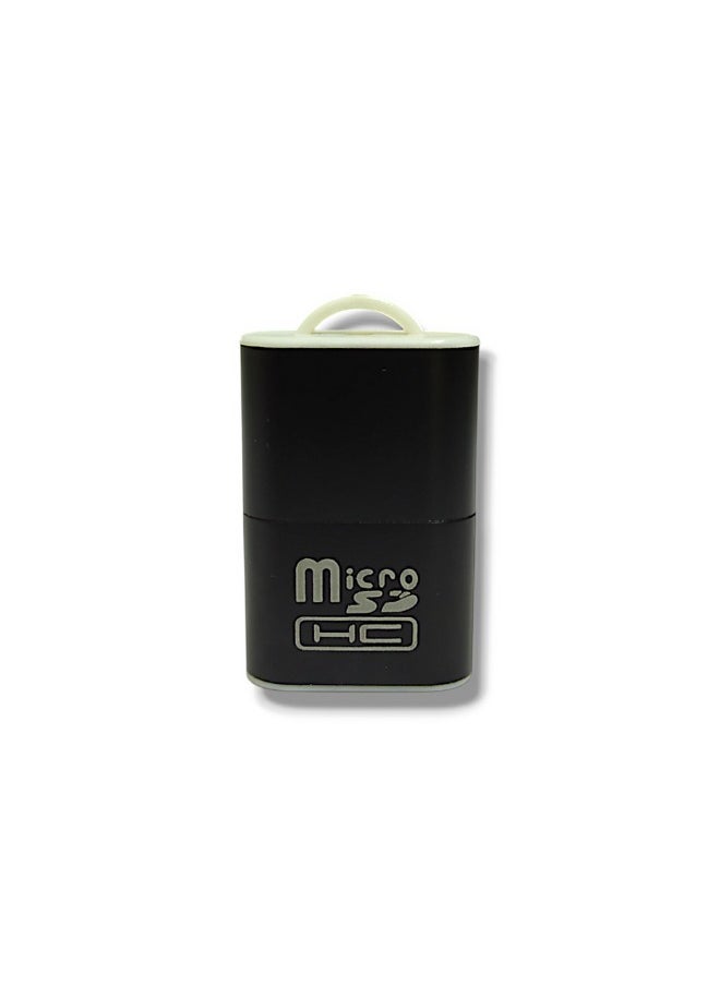 Mini USB 2.0 High Speed ​​Micro SD Card Reader - Portable TF Card Adapter (Black)