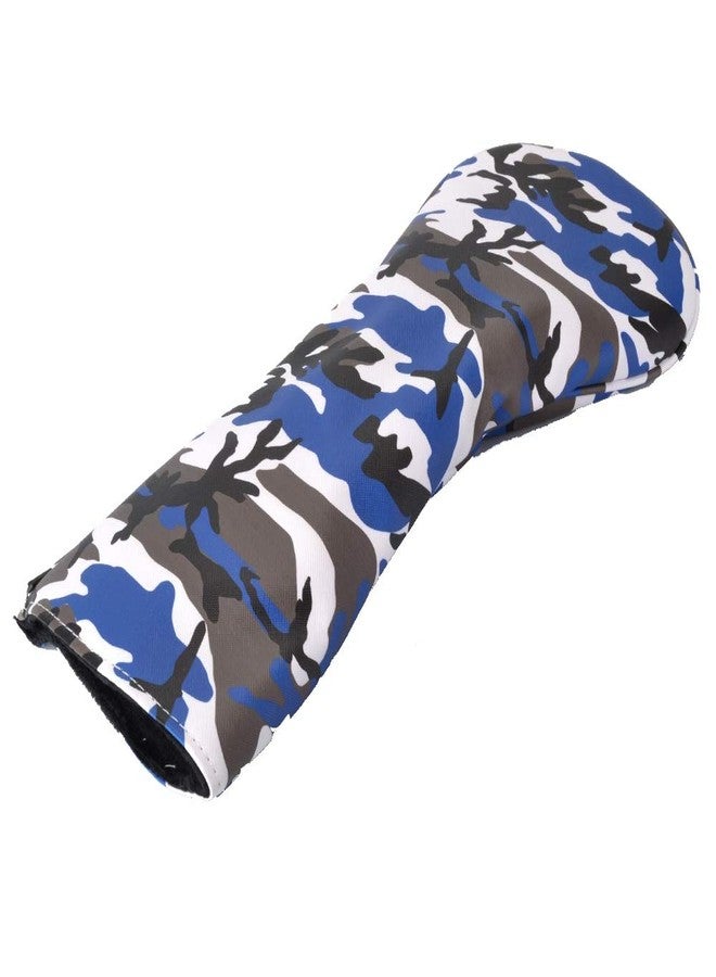 GOOACTION Camo Golf Club Driver Head Cover Leather Camouflage Blue Pattern Design Headcover - Image 3
