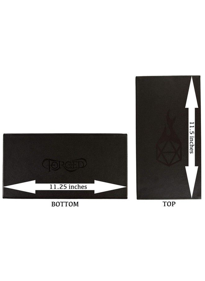 Forged Dice Co. - Dice Battle Pit Dice Tray 2 Dice Trays In 1 With Staging Area Rolling Tray And Storage Compatible With Any Dice Game D&D And Rpg Gaming Black - Image 1