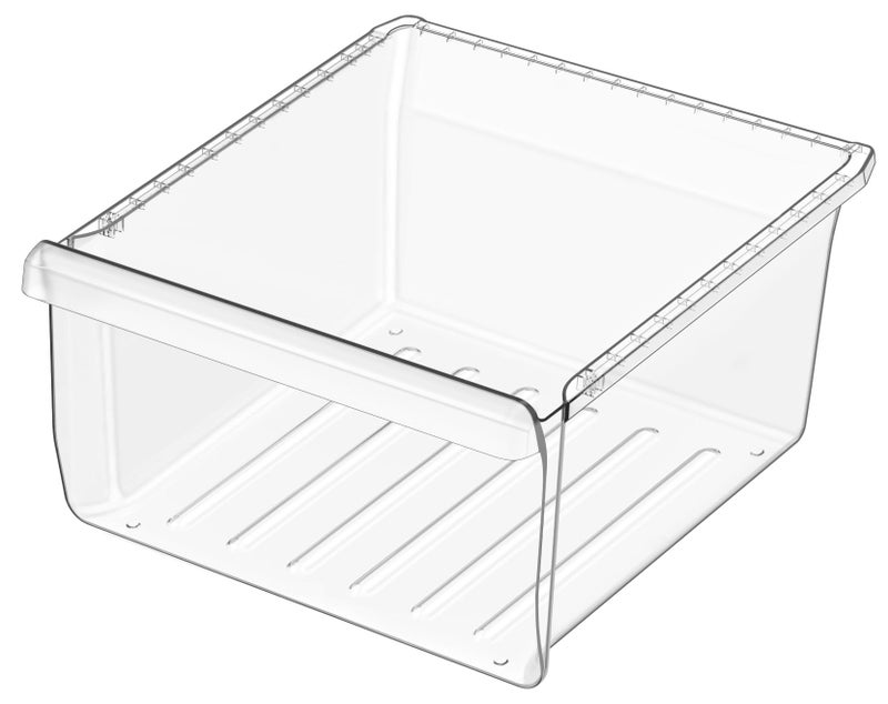 Alvar Upgraded DA97-08693B Refrigerator Crisper Drawer Compatible with Samsung Refrigerator Drawer Replacement, DA97-08693B Drawer for Samsung Fridge RS25J500DSR RS261MDRS RS25J500DSG Crisper Drawer,Upper - Image 1