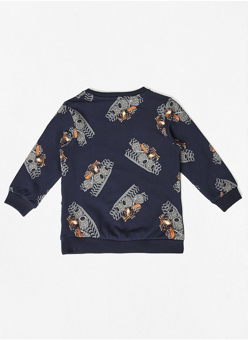 NAME IT - Kids All Over Print Long Sleeve Sweatshirt - Image 1