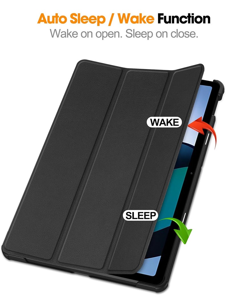 Protective Flip Case For Xiaomi Redmi Pad SE With Trifold Stand Auto Wake Sleep Shockproof Cover Cartoons