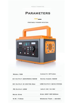 Portable Power Station 800Wh Backup Lithium Battery Pack Power Supply Solar Generator with Pure Sine Wave AC Outlets for Outdoors Camping Adventure Travel Hunting Blackout Emergency - pzsku/Z0EFC28262148037F667AZ/45/_/1694724034/b6bcb2cb-9f6c-4cc4-a174-0be7aad582b3