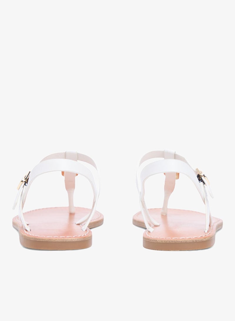 TOMMY HILFIGER Leather TH Monogram Strap Sandals - Image 4