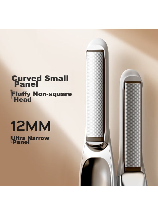 Lena Wireless Straight And Curved Hair Iron, Mini High Crown Hair Straightener For Bangs And Ends, Portable And Fluffy High Crown Hair Iron For Men, Qixi Gift, Hair Root Pad Ln-x7 - Image 1