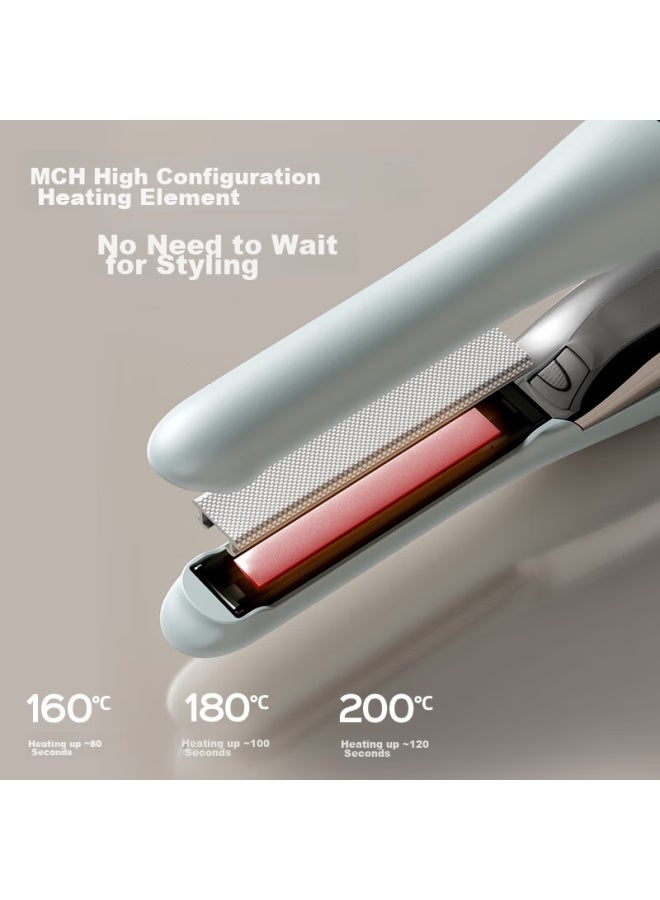 Lena Wireless Straight And Curved Hair Iron, Mini High Crown Hair Straightener For Bangs And Ends, Portable And Fluffy High Crown Hair Iron For Men, Qixi Gift, Hair Root Pad Ln-x7 - Image 3