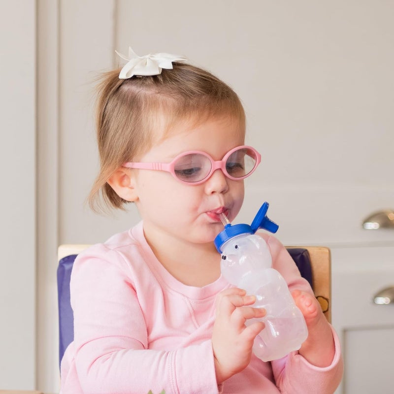 توك تولز Honey Bear Straw Cup for Babies - BPA-Free, Food-Grade Therapy Sippy Bottles for Speech and Feeding Training - Leak-Proof, Licensed Speech Pathologist (Single, 5, Ounce) - Image 5