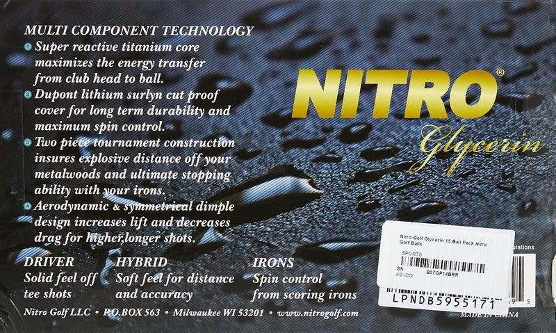 Nitro Golf Glycerin 15 Ball Pack Nitro Golf Balls - Image 2