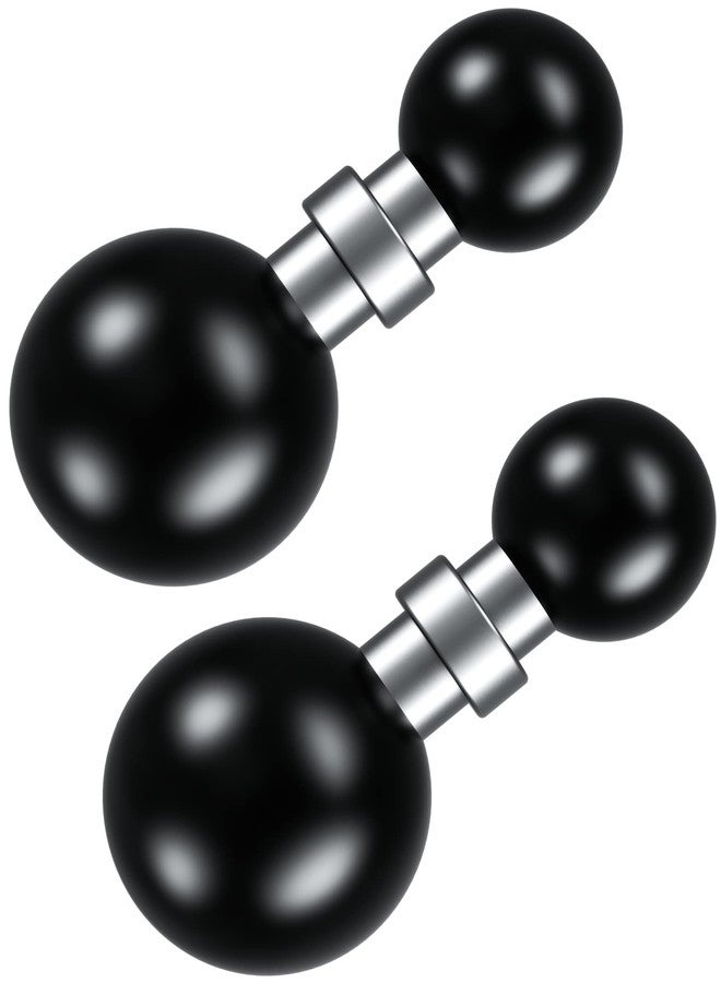 BRCOVAN Aluminum Alloy 25mm / 1 inch to 17mm Ball Adapter for RAM Mounts B Size Double Socket Arm, Works for Garmin GPS Mount with 17mm Swivel Ball Mounting Pattern (R10-Set of 2) - Image 1