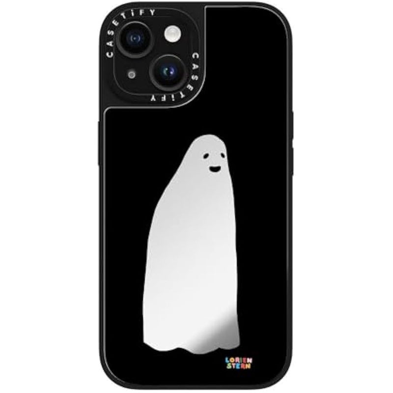 Casetify Mirror iPhone 15 Case 【Reflective / 4.9ft Drop Protection/Compatible with Magsafe】 - Ghost Mirror - Silver on Black - Image 5