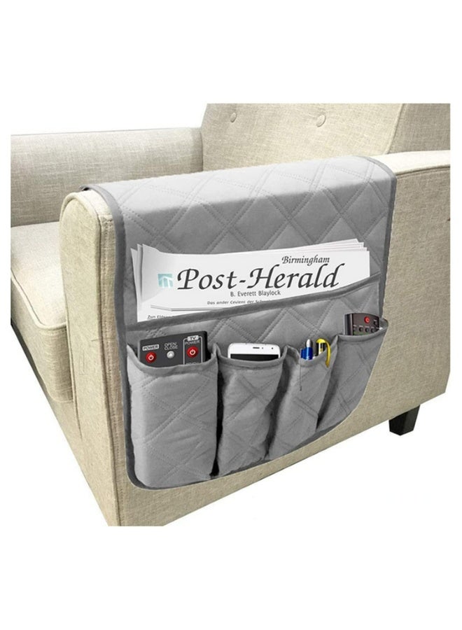 1pcs Sofa Armrest Organizer With 5 Pockets And Cup Holder Tray Couch Armchair Hanging Storage Bag For TV Remote Control Cellphone - Image 5