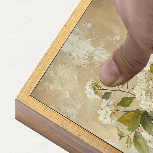 UXOCBTAH With Frame Hydrangea Canvas Wall Art Vintage Hydrangea Lemons Still Life Picture Wall Decor Rural Farmhouse Painting Print for Country kitchen Home Decoration 8x10in - Image 5