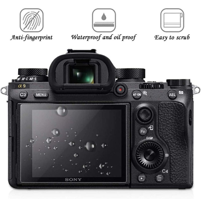 PCTC Screen Protector Compatible for Sony alpha A6600 A6100 A6400 A6000 A6300 A5000 Nex-7 NEX-6 NEX-5, [3 Pack] 0.3mm 9H Hardness Tempered Glass - Image 3