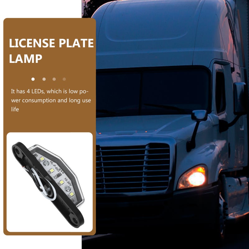 4- 10-30V License Plate Light for Truck Trailer - Image 3