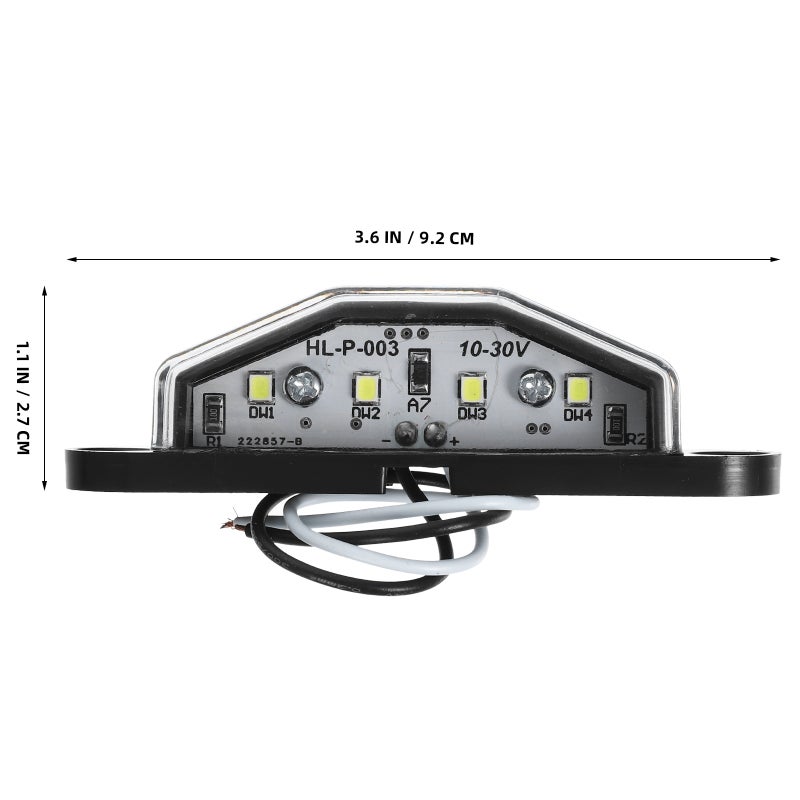 4- 10-30V License Plate Light for Truck Trailer - Image 2