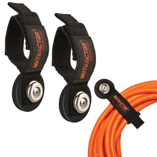 MUTUACTOR Strong Magnetic Hooks,Non-Slip Magnetic Mount Hooks Heavy Duty for Hanging,2PCS Anti-Scratch Garage Storage Hooks Adjust Cable for Garden Hoses Universal Rope Cordless Drills RVs Equipments - Image 1