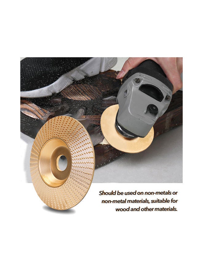 NIBEMINENT Wood Grinding Wheel gold 15x4x14centimeter  - Image 3