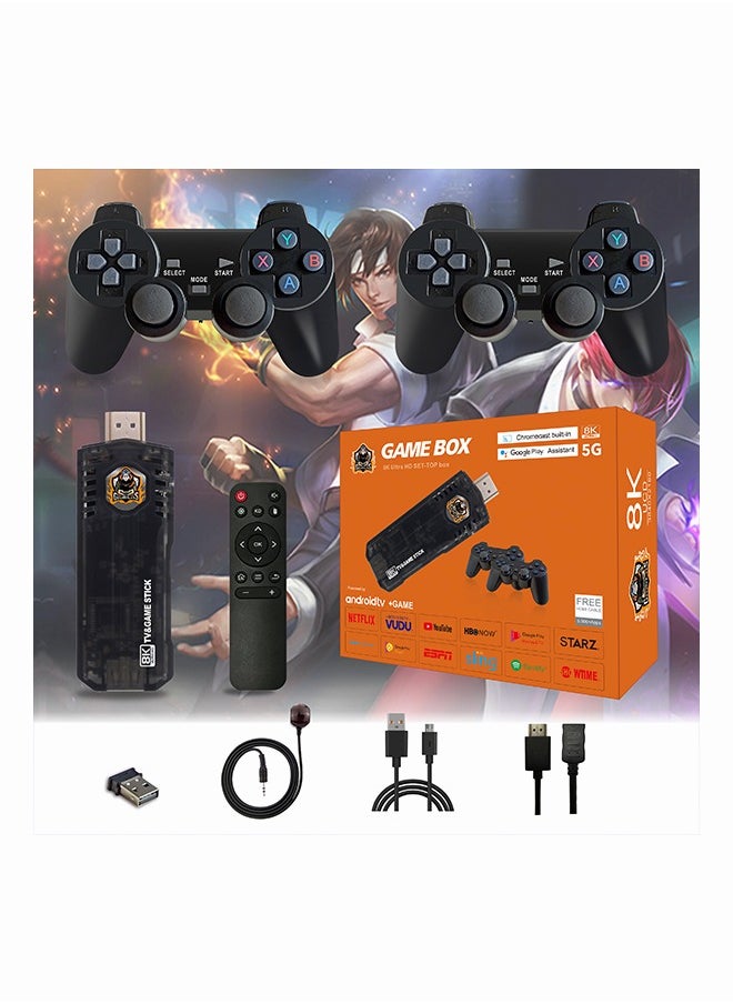 Mi VAZA - TV Game Set Top Box Home Game Console 8K HD Wireless Dual System PSP and 14 Simulator Game Box With 64GB 13000 Games - Image 1