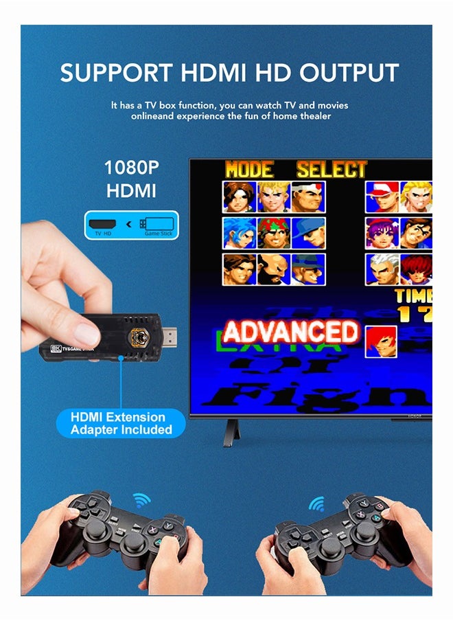 Mi VAZA - TV Game Set Top Box Home Game Console 8K HD Wireless Dual System PSP and 14 Simulator Game Box With 64GB 13000 Games - Image 1