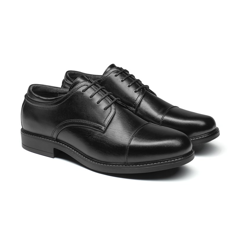 Bruno Marc Men's Dress Oxford Shoes Classic Lace Up Formal Cap Toe Shoes,Size 12,Black,DOWNING-01 - Image 3