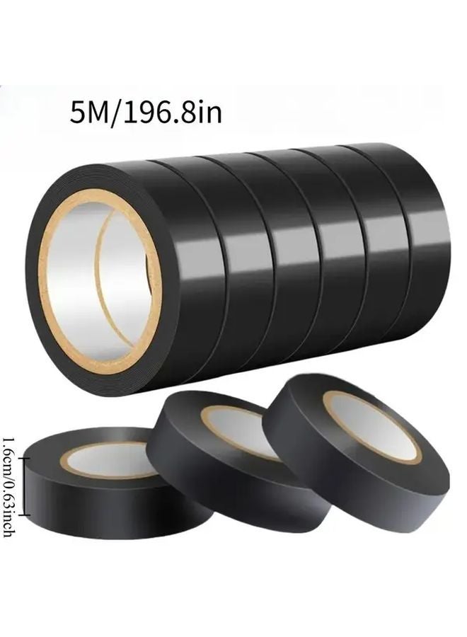 5 Rolls 984 25 Inch Heavy Duty Black Electrical Insulation Tape Heat Resistant 500C - Image 5