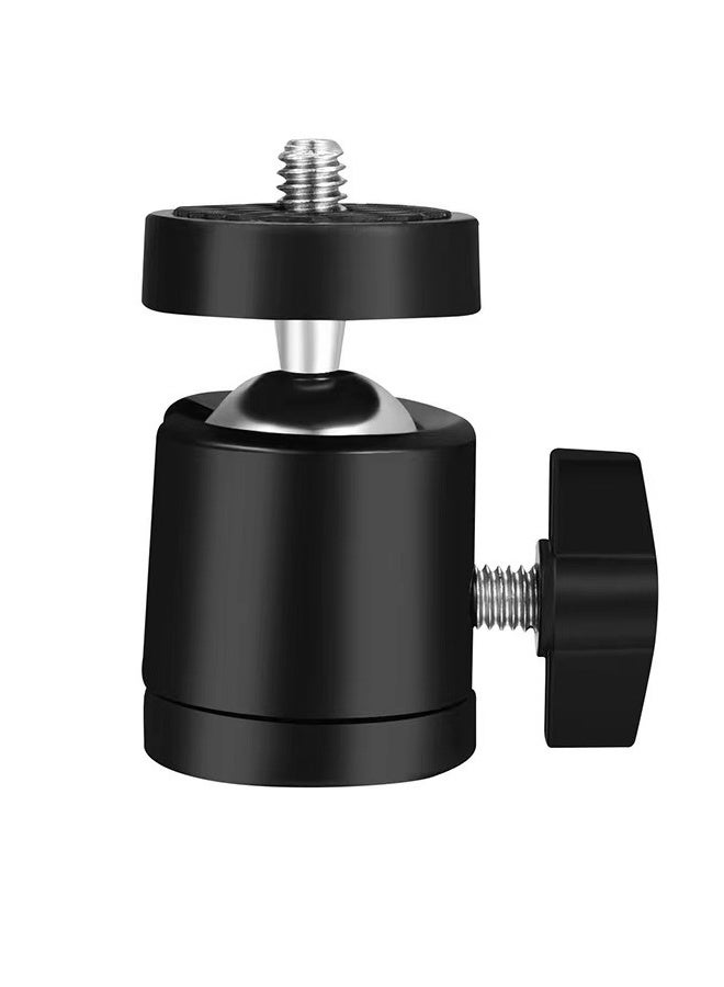 Universal 1/4" Swivel Mini Ball Head Screw Tripod Mount, 360 Degree Rotating Mount Base Adapter for DSLR Cameras Tripods Monopods Camcorder Light Stand - Image 1