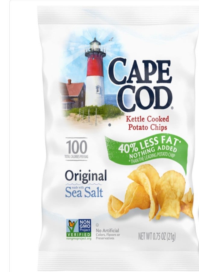 Cape Cod Kettle Cooked Potato Chips, Original, 0.75 oz, 24 ct - Image 3