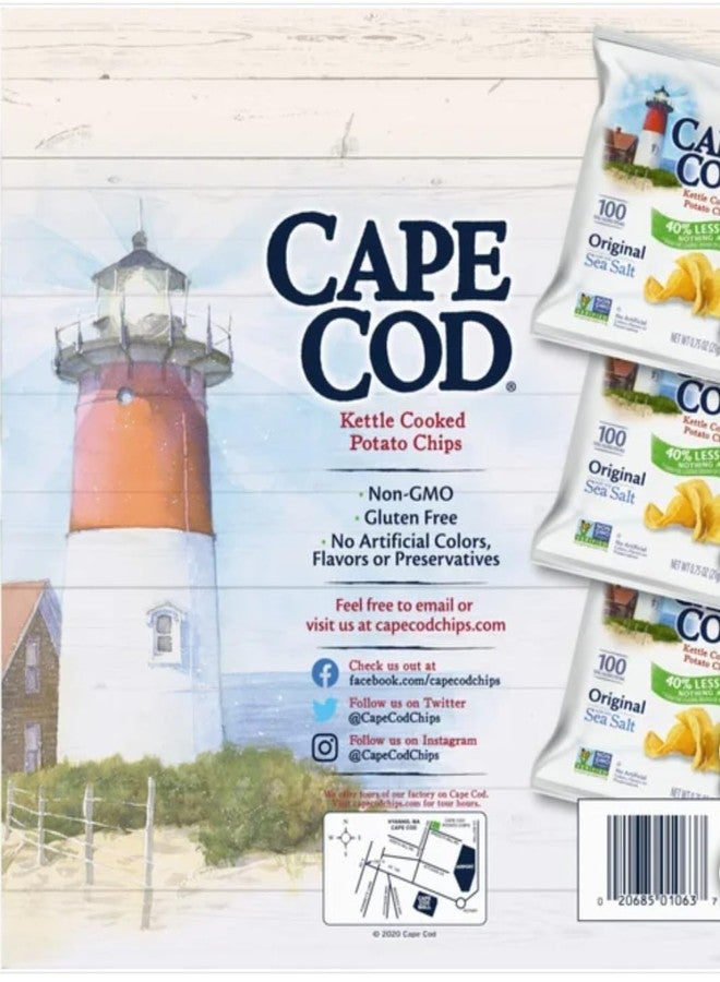 Cape Cod Kettle Cooked Potato Chips, Original, 0.75 oz, 24 ct - Image 5