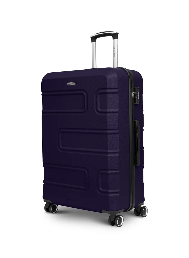 Parajohn UrbanShield 28-Inch Check-in Luggage – Lightweight ABS Hard Shell Suitcase with 360° Spinner Wheels & TSA Lock - Navy Blue