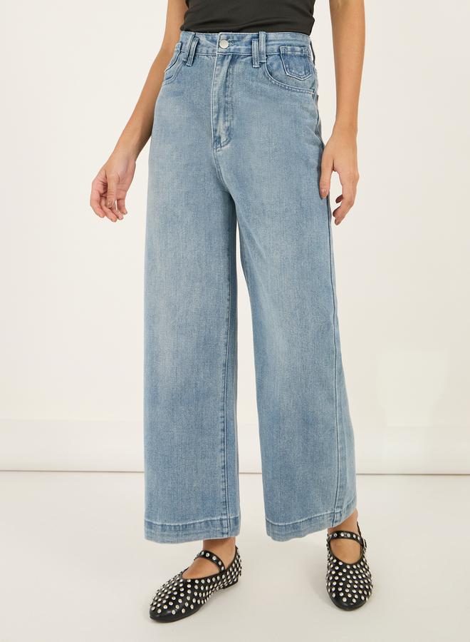 ستايلي جينز واسع بخصر مرتفع قابل للتمدد - Image 2