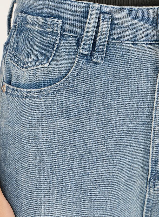 ستايلي جينز واسع بخصر مرتفع قابل للتمدد - Image 3