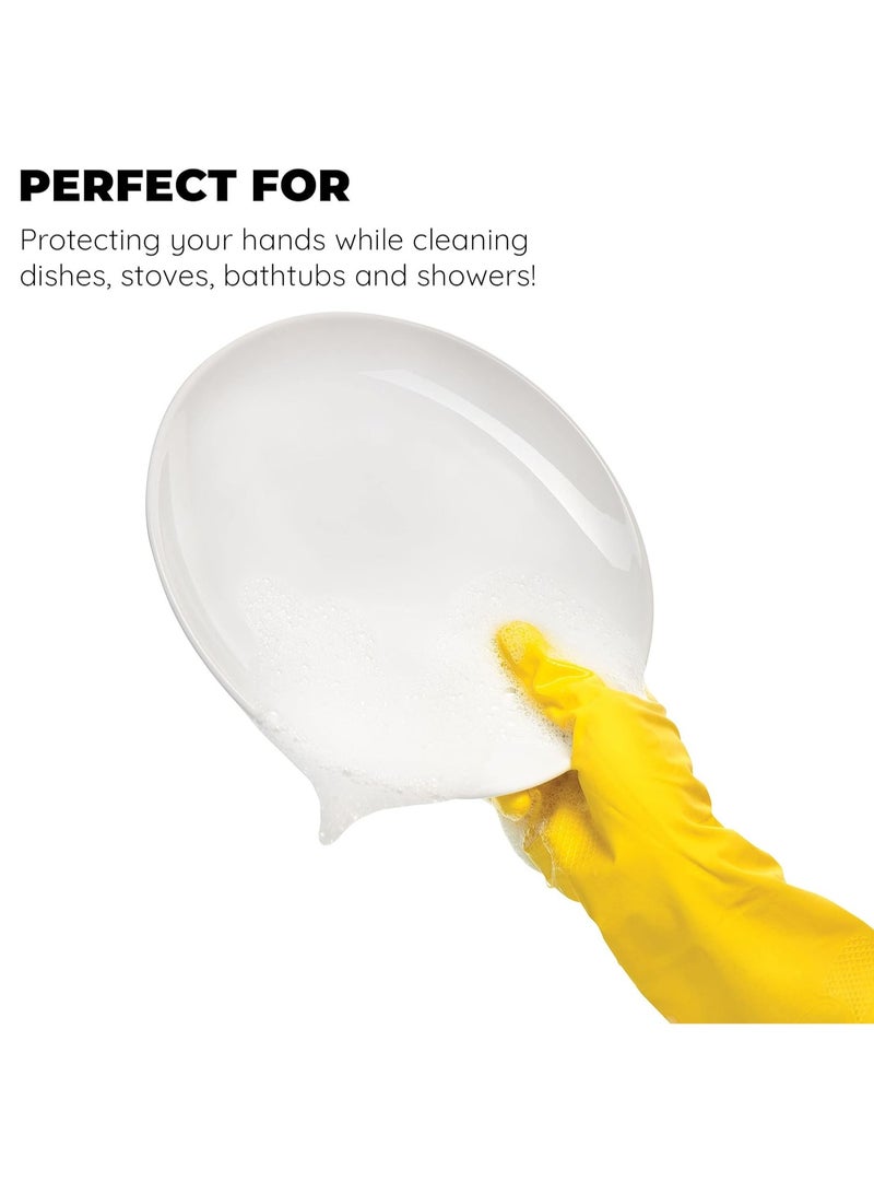 One-Size-Fits-All Latex Household Gloves for Multiple Uses, 1-pack - Image 2