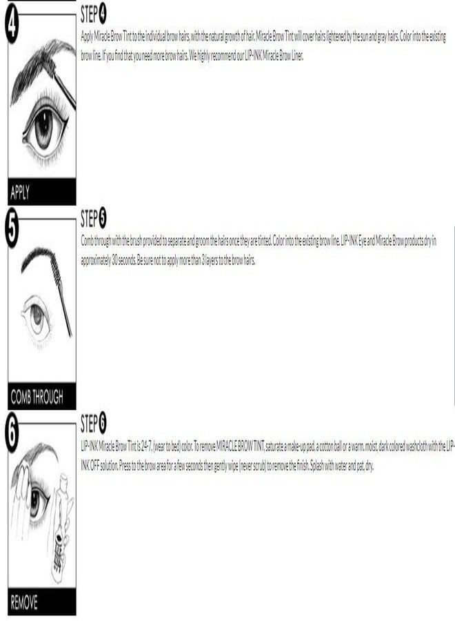 ليب إنك صبغة الحواجب السائلة من ليب إنك - بني | مكياج طبيعي وعضوي للنساء من ليب إنك إنترناشونال | عضوي 100%، حلال، ونباتي - Image 4