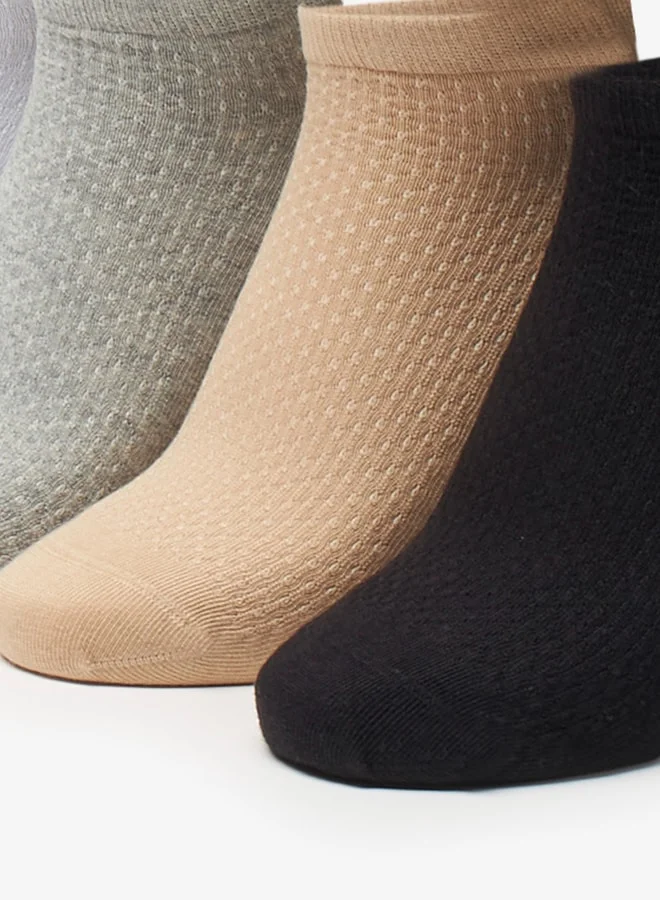 Celeste Solid Ankle Length Socks - Set of 7