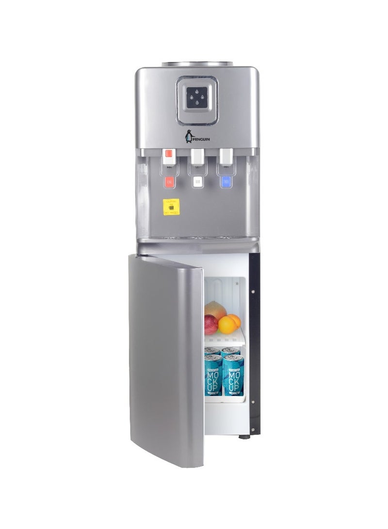 بنجوين Water dispenser PD001 3 tabs silver chrome with fridge PD001 Silver - Image 3