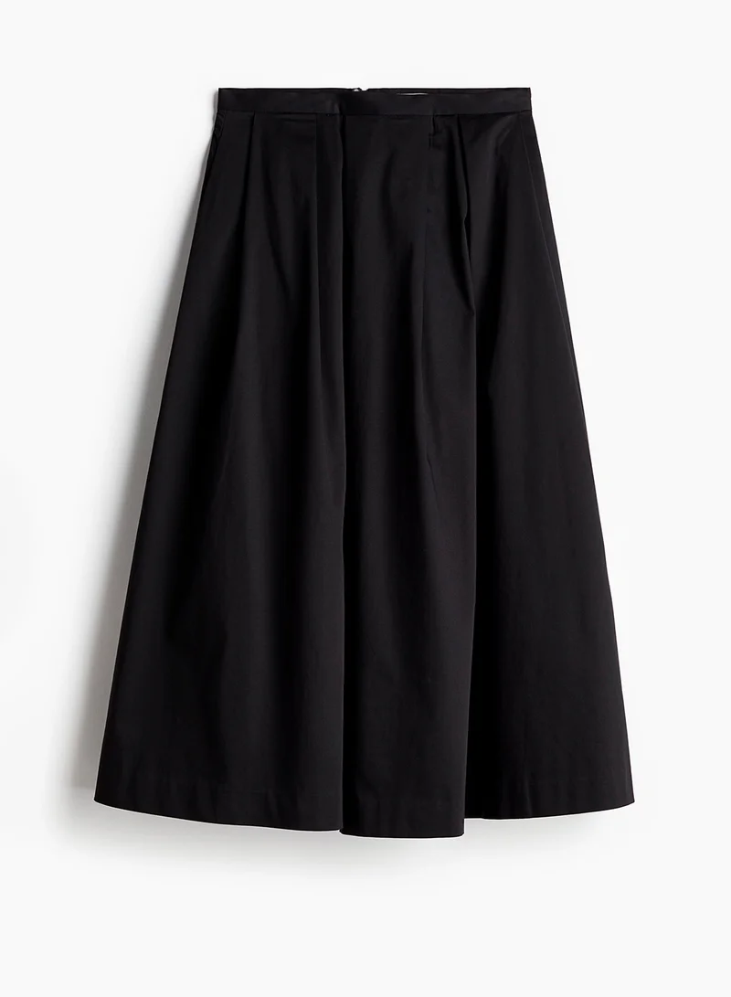 اتش اند ام Pleated Satin Skirt
