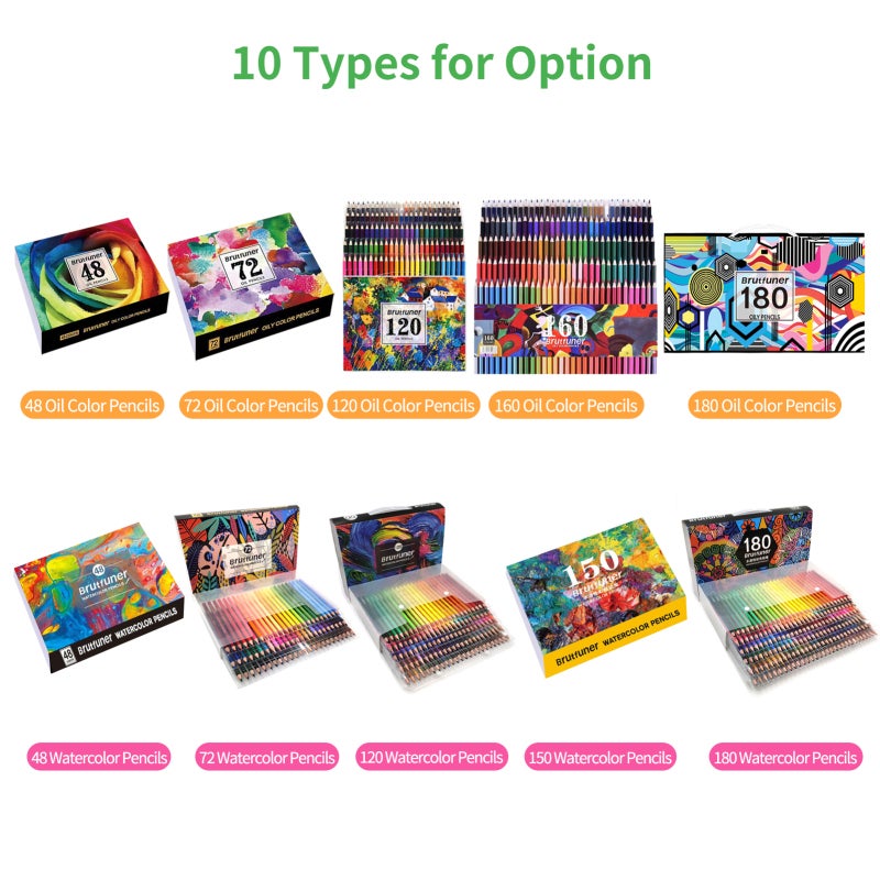 Colored Pencils: 72 Oil Color Pencils Pre-sharpened - Pure Bright Color Ergonomic Grip Colored Pencil Set for Artists Students Kids Office Workers Art Enthusiasts - Image 2